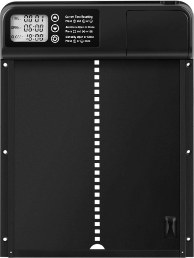 Puerta automática para gallinero con temporizador y sensor de luz - 1 unidad