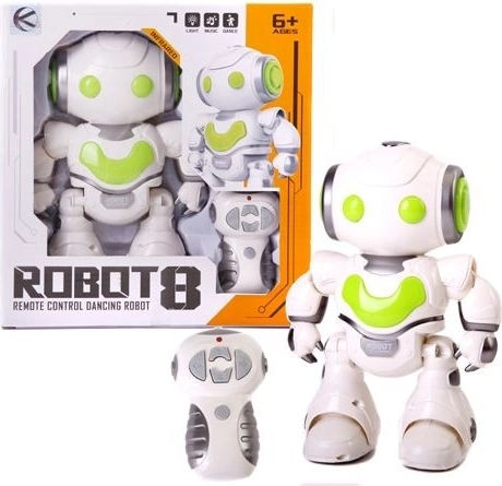 Robot interactivo con efectos de sonido, movimiento y luz - 1 pieza