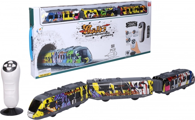Tren grafiti RC, conjunto 117 × 66 cm