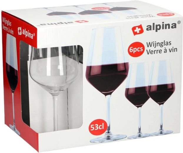Copas para vino tinto Alpina 530 ml (6 uds)