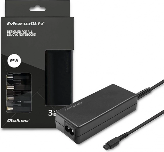 Adaptador de alimentación universal para portátiles Lenovo 65W con 4 conectores