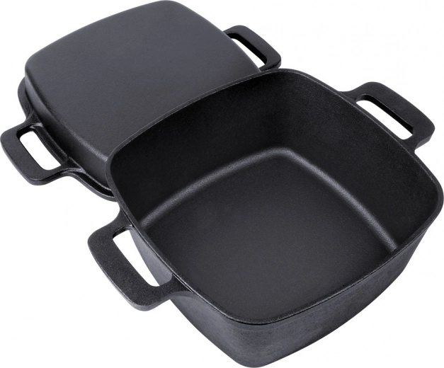 Hierro fundido macizo para un calor uniforme