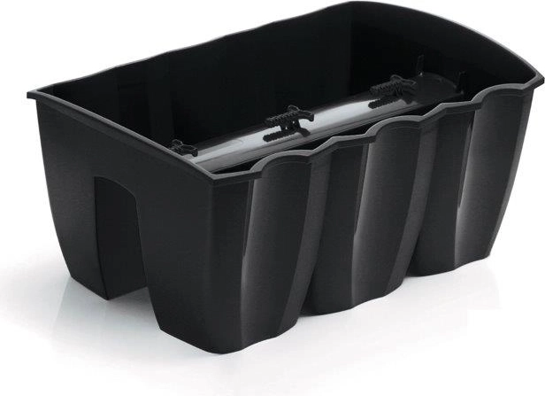Jardinera para barandilla Crown 39,3 cm antracita