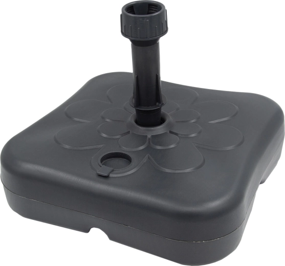 Base para sombrilla de plástico antracita 12 l