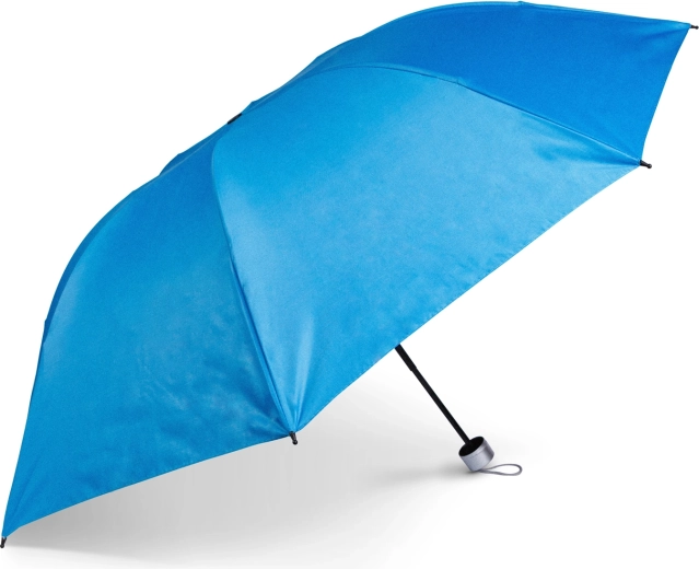Paraguas plegable azul de 96 cm con 8 varillas