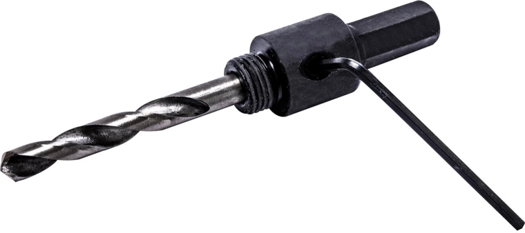 Portacoronas para coronas bimetálicas de perforación 14–30 mm con broca centradora