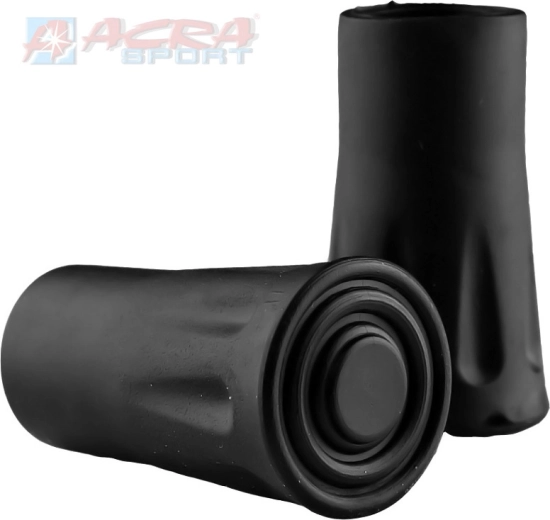 ACRA punteras de goma para bastones de trekking (base redonda) - 1 par