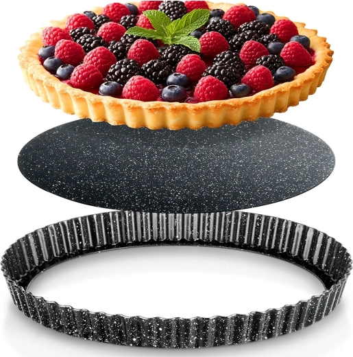 Molde para tarta con fondo desmontable 28 × 3 cm granito