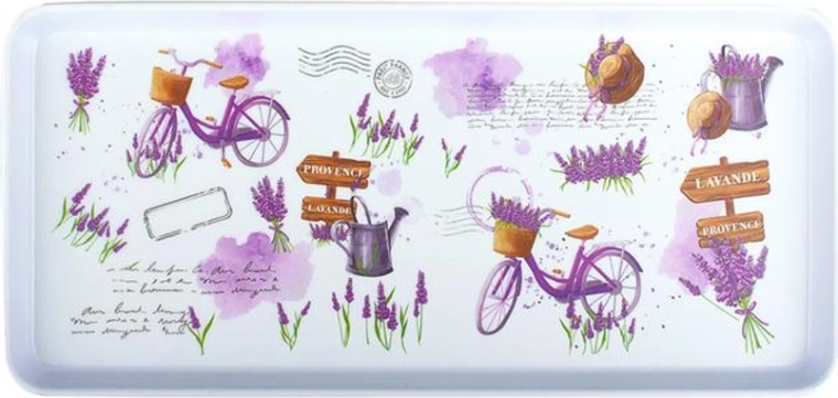 Bandeja de servir rectangular Lavanda 35 × 16,5 × 2,3 cm