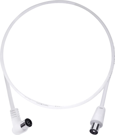 Solight cable coaxial de antena 3C2V con conectores combinados 1,5 m blanco - 1 unidad