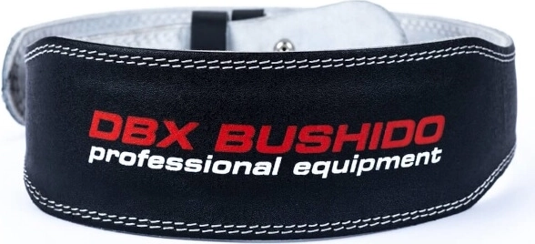 Cinturón de entrenamiento DBX BUSHIDO de cuero natural con doble hebilla – Variante 1