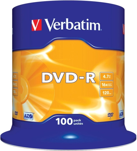 Verbatim DVD-R Matt Silver 4,7 GB 16x - 100 unidades