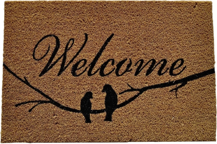 Felpudo de fibra de coco y PVC 40 × 60 cm Welcome