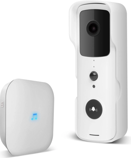 Videoportero inteligente Wi-Fi con batería y timbre interior
