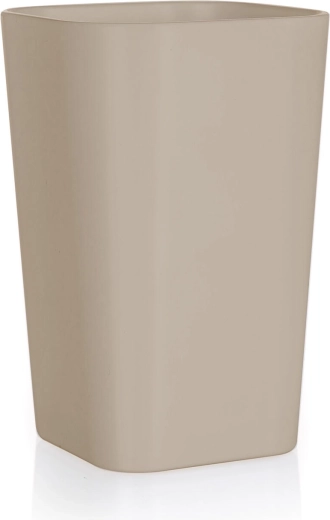 Vaso de baño de plástico beige-gris 11 cm