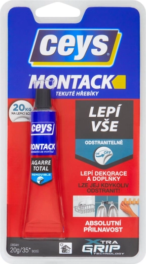 Adhesivo de montaje 20 g CEYS MONTACK – clavos líquidos, removible