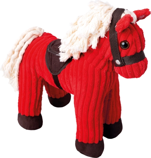 Caballito de pana Bino con sonidos, rojo