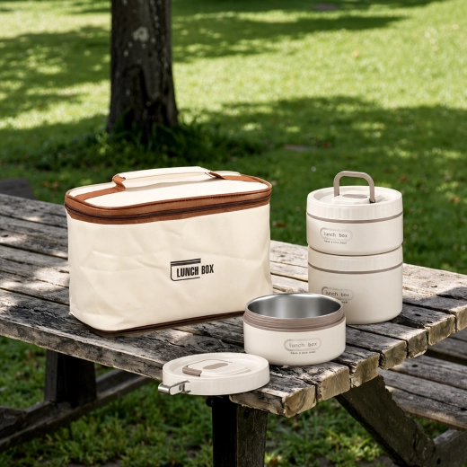 Juego de recipientes aislantes para alimentos LunchBox, 4 unidades