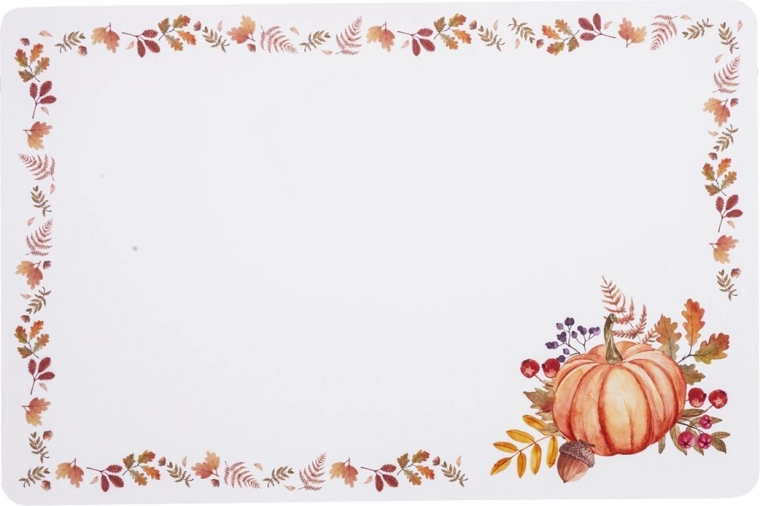 Mantel individual de plástico Otoño 43 × 28 cm - 1 pieza