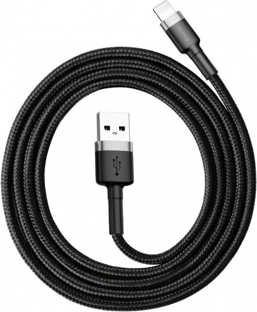 Cable Baseus Cafule USB a Lightning 2 m 1,5 A – Gris