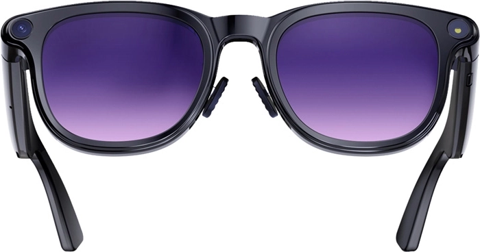 Gafas de sol inteligentes Colmi A2 con IA, cámara y lentes moradas