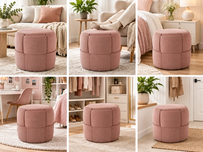 Acento decorativo rosa