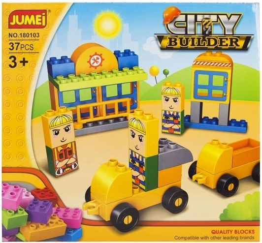 Jumei City Builder ciudad – construcción, 37 piezas (28 × 26 cm) - 1 pieza