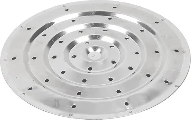 Placa de acero inoxidable – difusor de llama para quemador de gas 19 cm