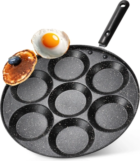 Sartén de granito para huevos con 7 moldes BASIC LINE 30 cm