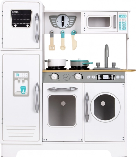 Gran cocina infantil blanca de madera ecotoys