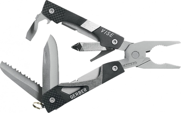 Multiherramienta Gerber Vise Pocket Tool, negra, 10 funciones