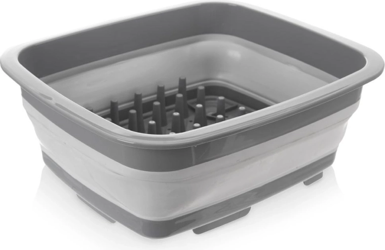 Escurreplatos plegable de silicona para vajilla 37 × 31,5 × 14,5 cm