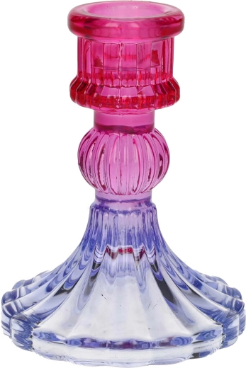Portavelas Lior rosa‑violeta 4,8 × 15 cm