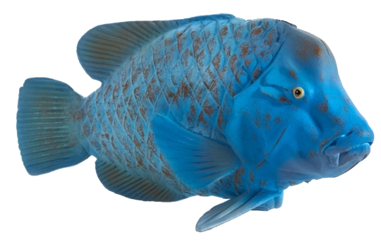 Figura Mojo de pyskoun verde-azulado – juguete animal realista