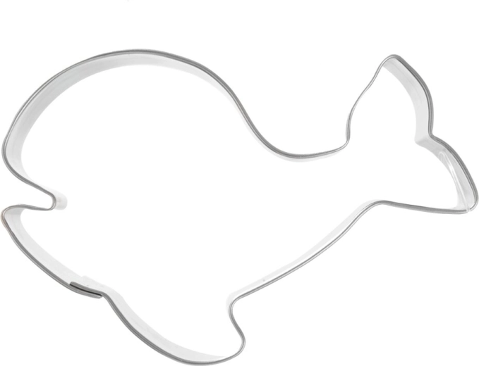 Cortador de acero inoxidable con forma de ballena