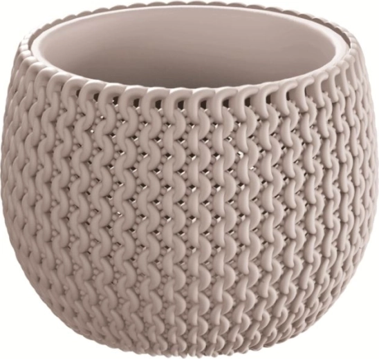 Maceta Splofy Bowl con inserto 18 cm – moca