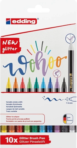Edding 1340 rotulador de pincel brillante – set de 10 uds.