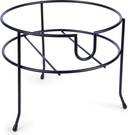 Soporte metálico para dispensador de bebidas con grifo, negro, 23 cm