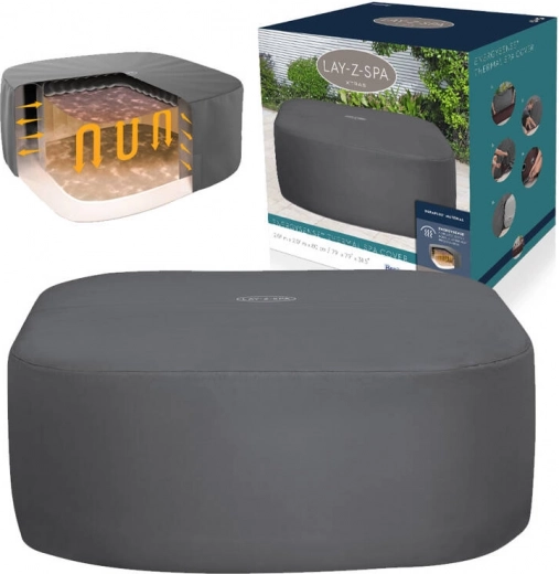 Cubierta térmica para jacuzzis cuadrados Bestway Lay-Z-Spa EnergySense