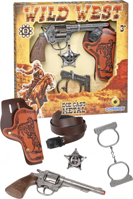 Juego de vaquero con esposas