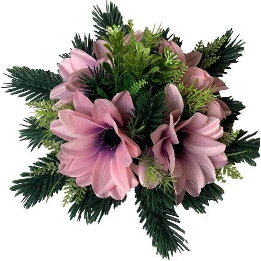 Decoración ikebana con gerberas, diámetro 28 cm