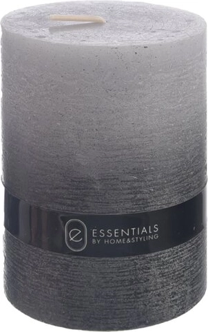 Vela decorativa Dip Dye gris 7 × 10 cm