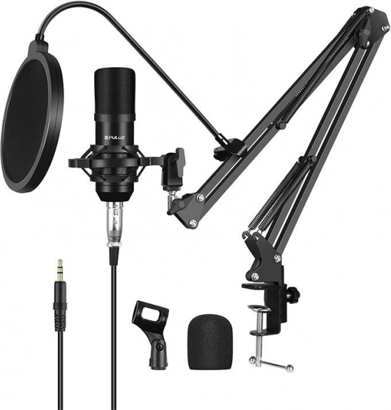 Micrófono de condensador PULUZ para estudio y streaming