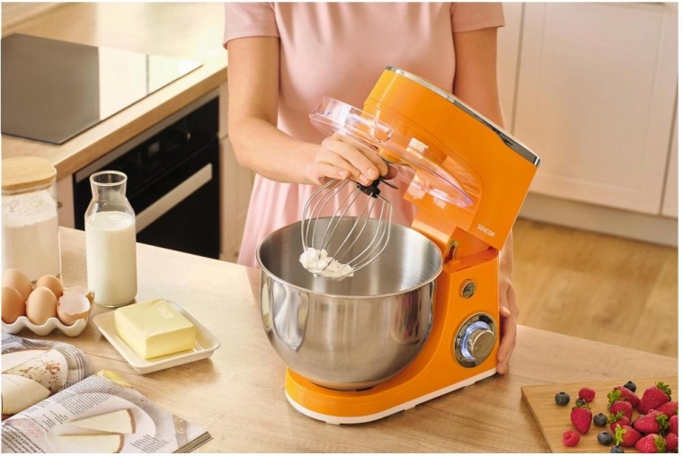 Amplio bol de acero inoxidable de 5,5 l