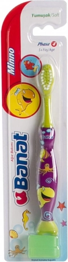 Banat Mino Junior Soft cepillo de dientes infantil suave 5–7 años