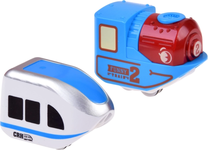 2 trenes con batería recargable con carga por USB