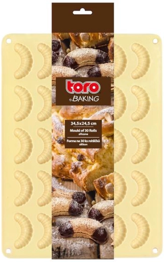 Molde de silicona para rohlíčky de vainilla TORO, 30 uds