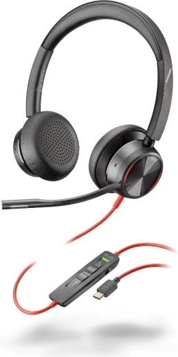 Auriculares estéreo Poly Blackwire 8225 USB-C/A