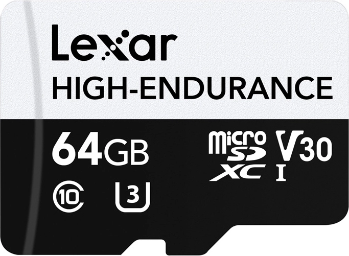 Tarjeta de memoria Lexar High-Endurance microSDXC 64 GB