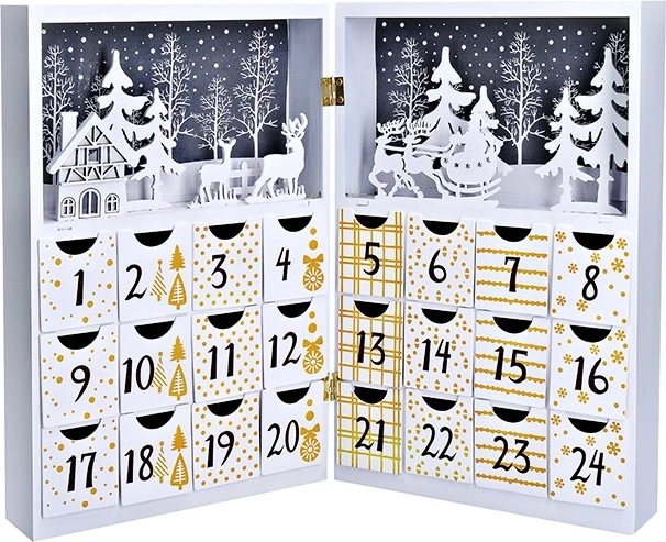 Solight calendario de Adviento LED libro 40 × 30 cm